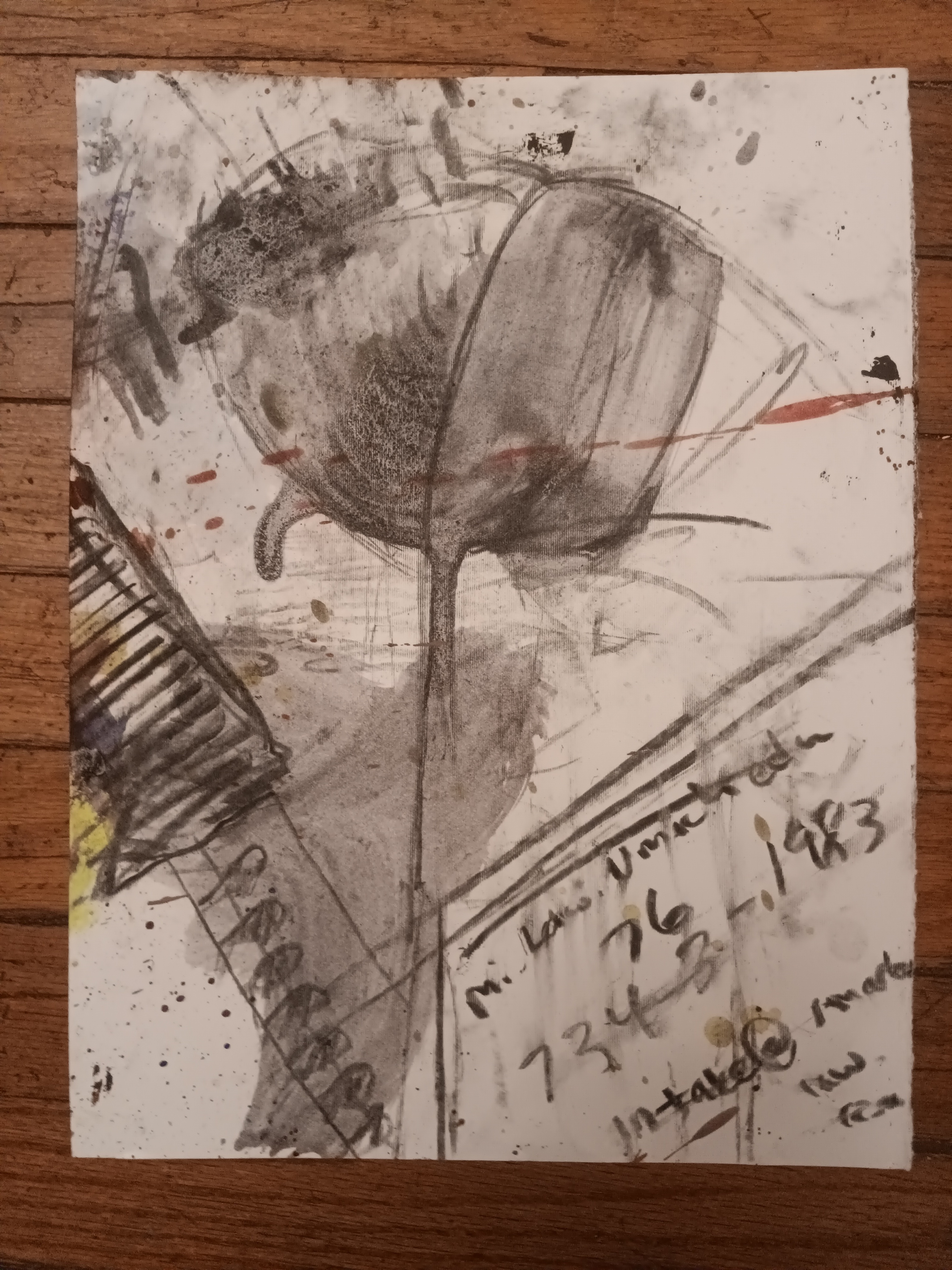 Charcoal on paper